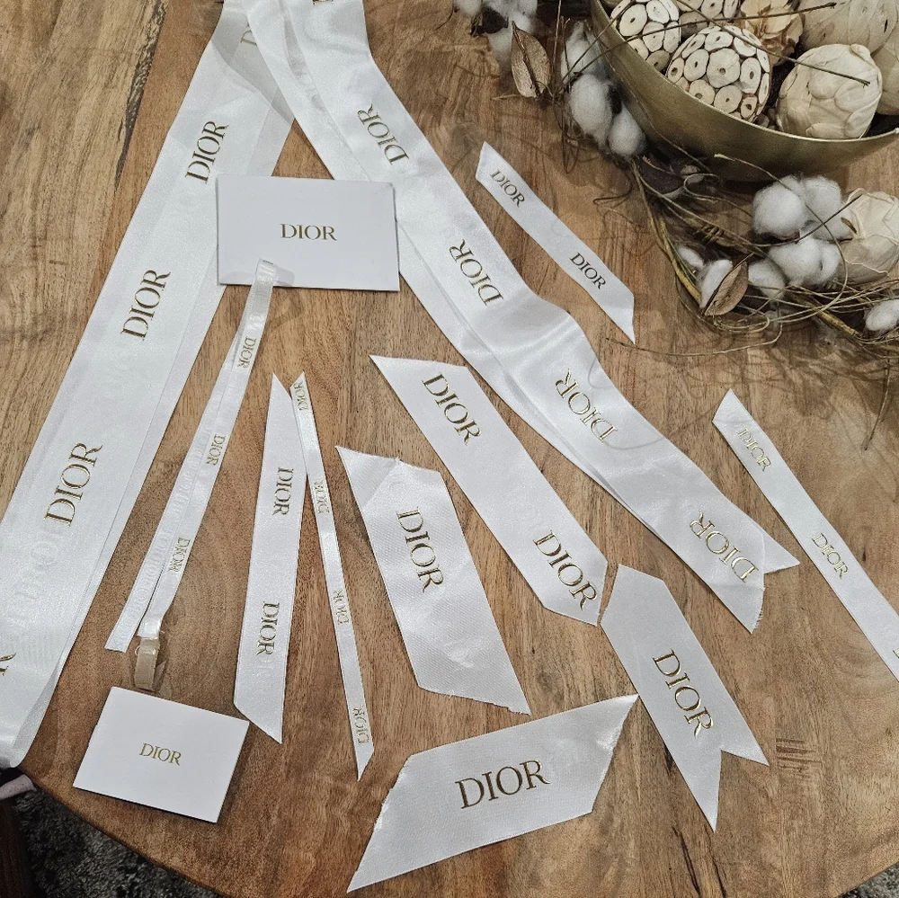 Dior White Ribbon Set